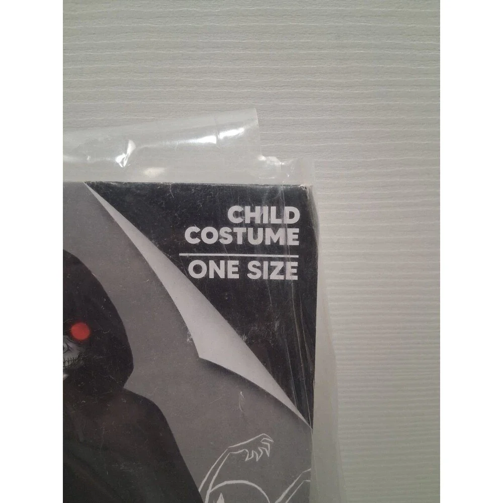 Spooky Grim Reaper Child Halloween Costume One Size Hooded Cloak Mask Scythe